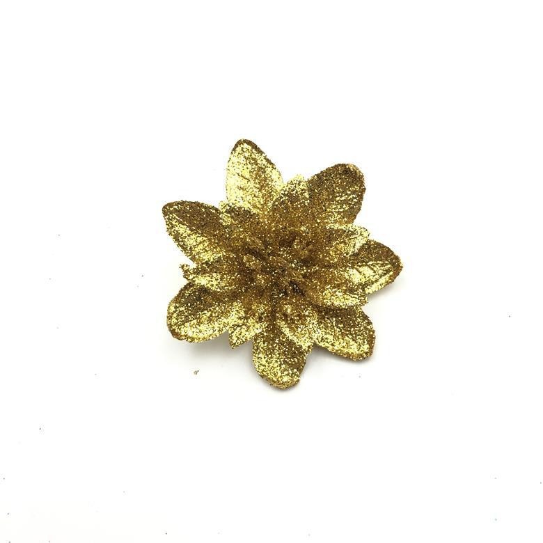 Fábrica directa de oro polvo de navidad flores de navidad árbol de navidad decoración de guirlandas de bodas decoración de regalo caja de regalo ciervo de Navidad