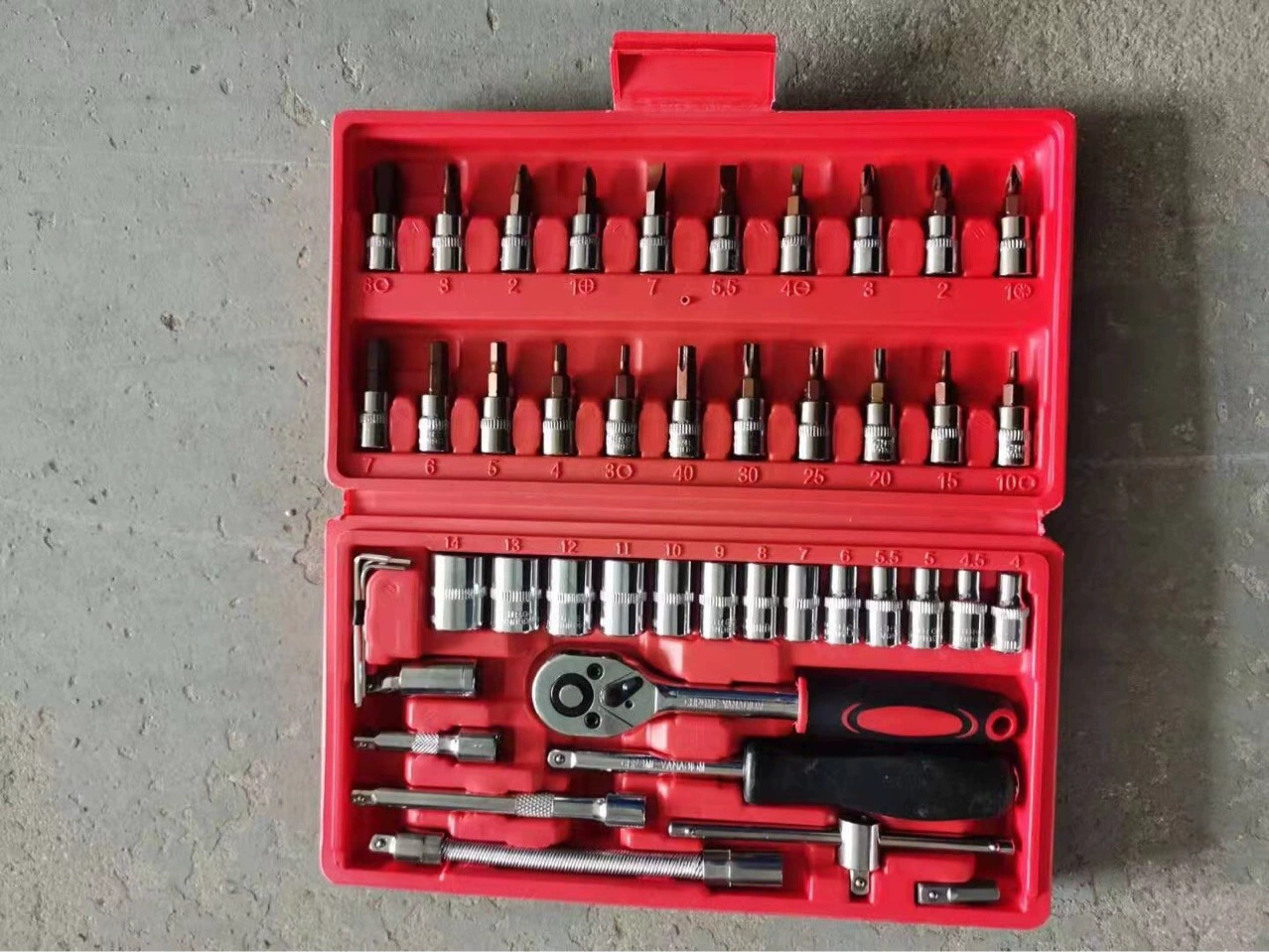 46PC Auto Repair Combination Set 53PC Combination Set Holding Tool Tools Home Case Tool