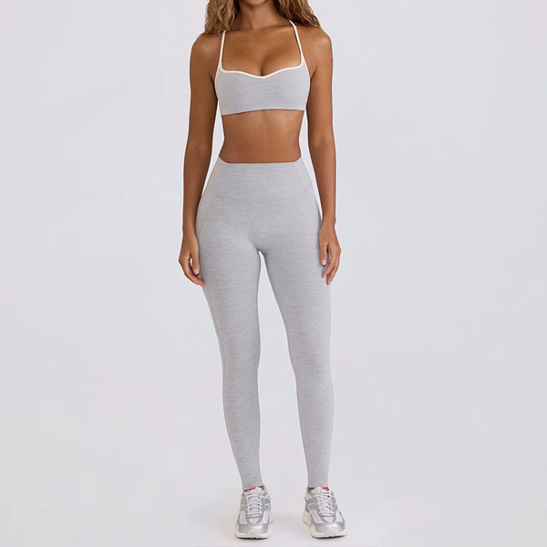 Pants suit - hemp gray