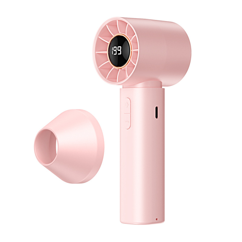 新しい 199 ギアデジタルディスプレイターボ高速ハンドヘルド屋外ファン USB 充電式ミニポータブル小型ファン|undefined
