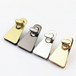 Luggage Leather Hardware Accessories Shallow Gold Triangle Twist Lock Decorative Lock Bag Handbag Lock Hardware Accessories