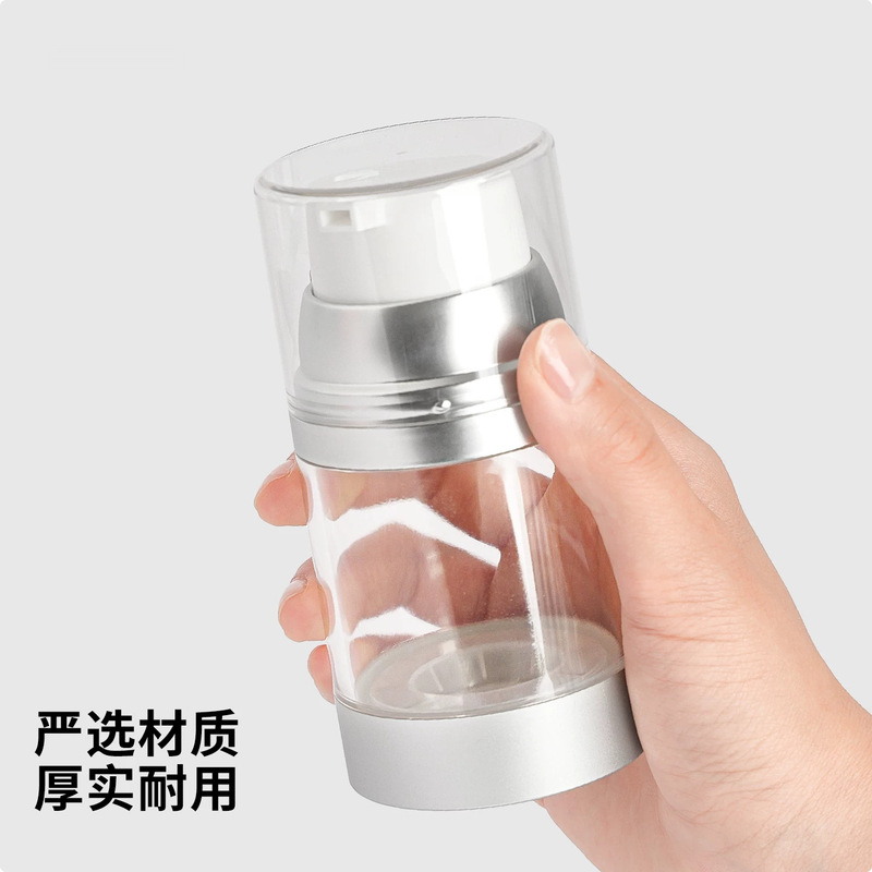 工厂现货100ml120ml透明真空乳液瓶 AS水乳精华韩系洗面奶分装瓶|undefined