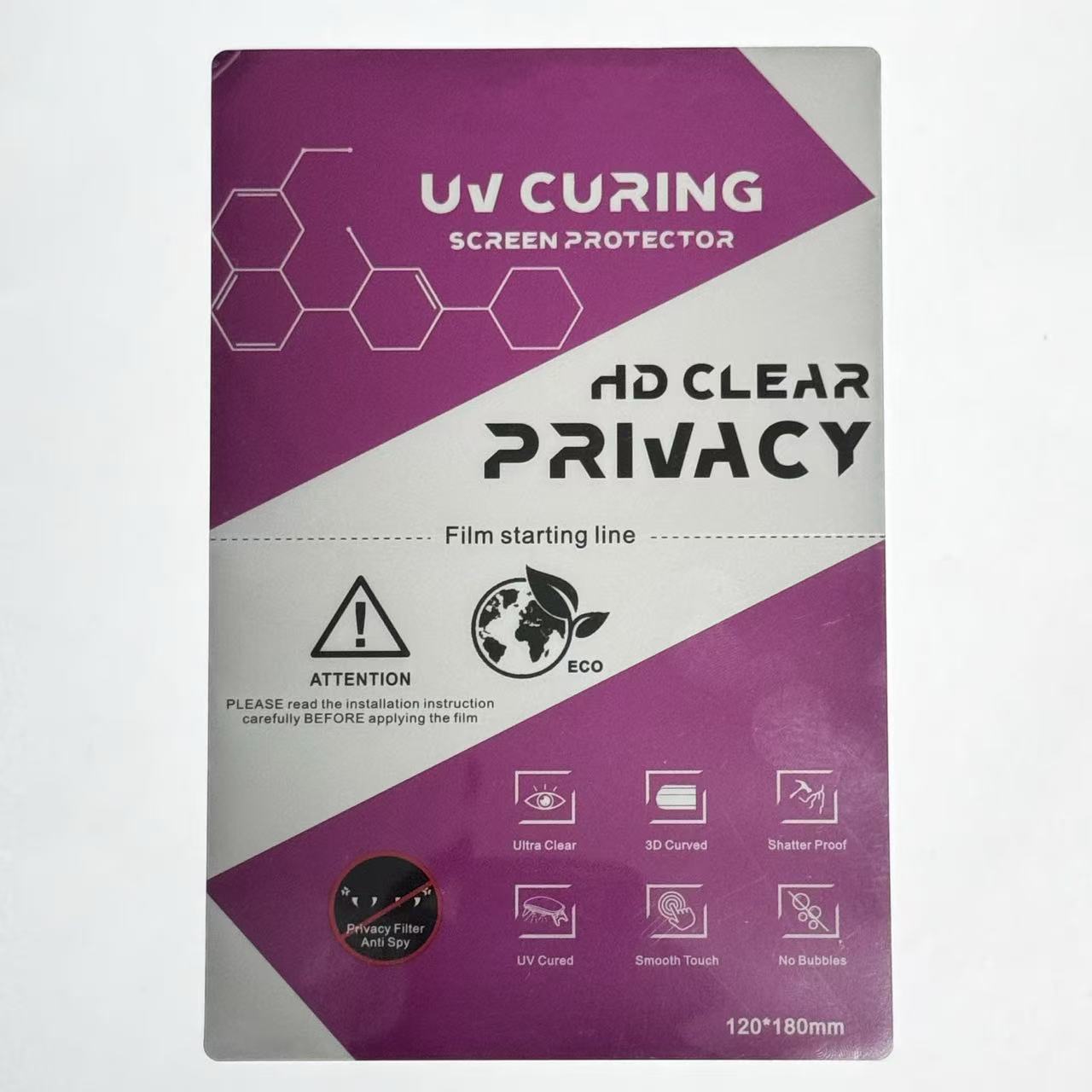 Película especial para máquinas de corte, película de hidrogel anti-espía 120*180, película de corte, película cuadrada, protección ocular esmerilada de alta definición