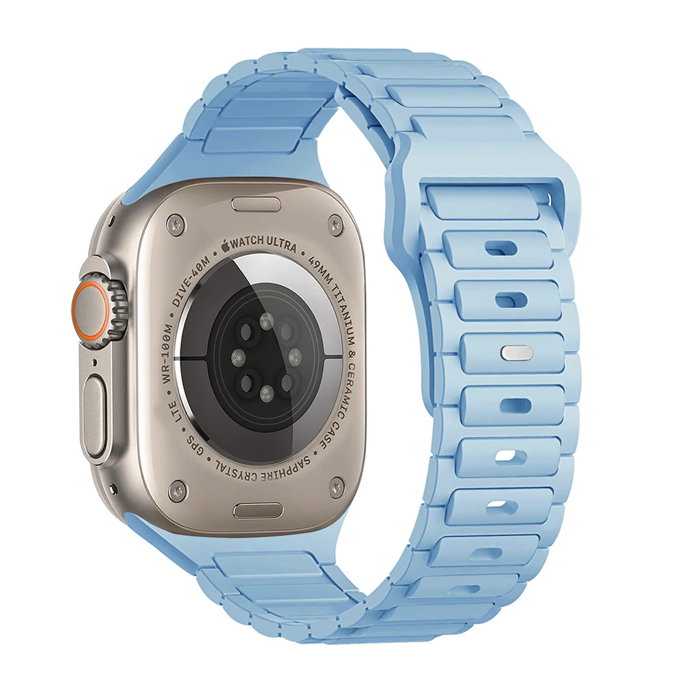 Aplicable para Apple i Watch Tres Perlas Silicone Brazalete Apple Watch9/8/SE/7/6/5/4/3/2/1