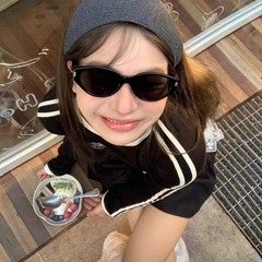 2025新款猫眼街拍墨镜女复古高级感圆脸太阳镜男春夏防紫外线度假