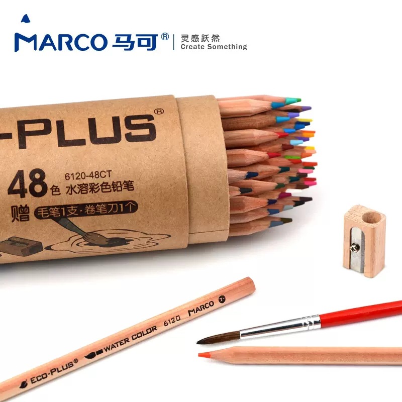 Marco 6100 registros 24 colores 36 colores 48 colores 72 colores barril color plomo relleno pintura pintado a mano lápiz de color principiante