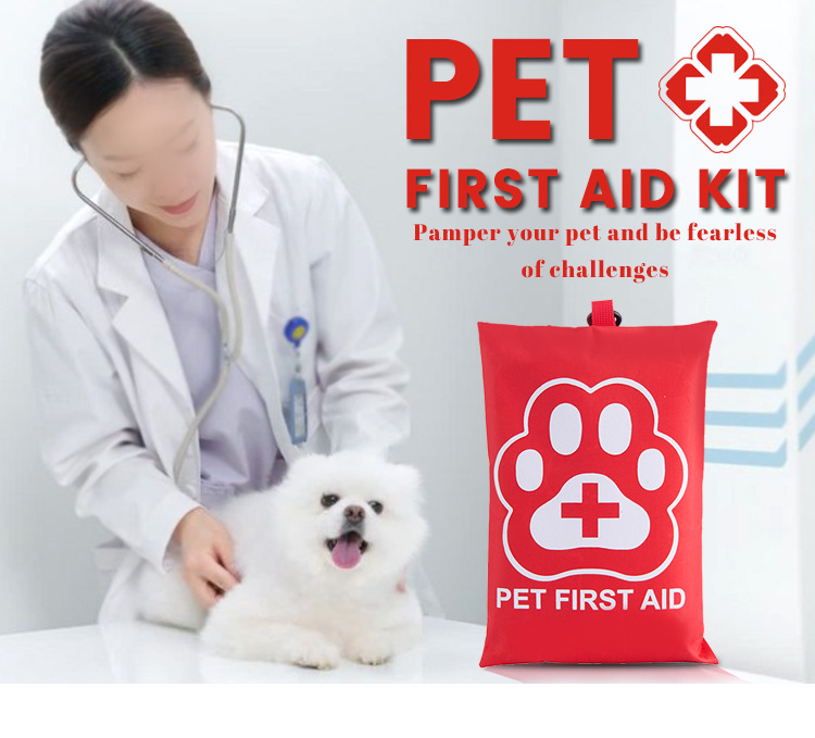 EHBO-set voor huisdieren (katten en honden), opbergtas voor wondverzorging, buitengebruik_voghion.com