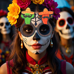 メキシコ面白いメガネ写真小道具死者の日独立記念日パーティー装飾サボテンチリメガネフレーム