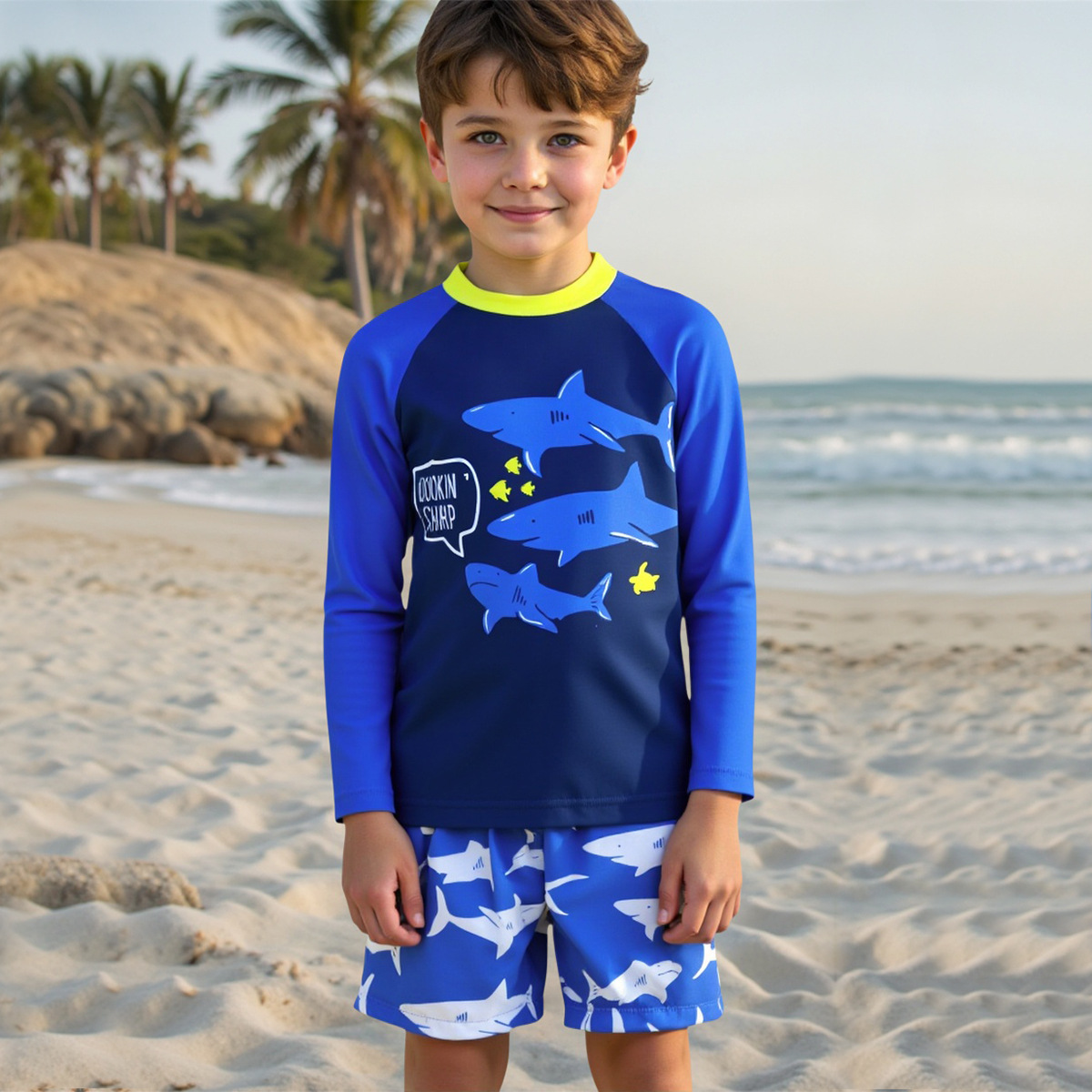 children's split swimwear for boys