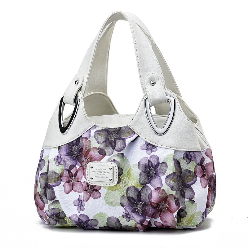 Fábrica al por mayor de color de contraste nueva moda europea y americana de gran capacidad de moda estilo occidental impreso simple bolso de mujer de una sola pieza de entrega