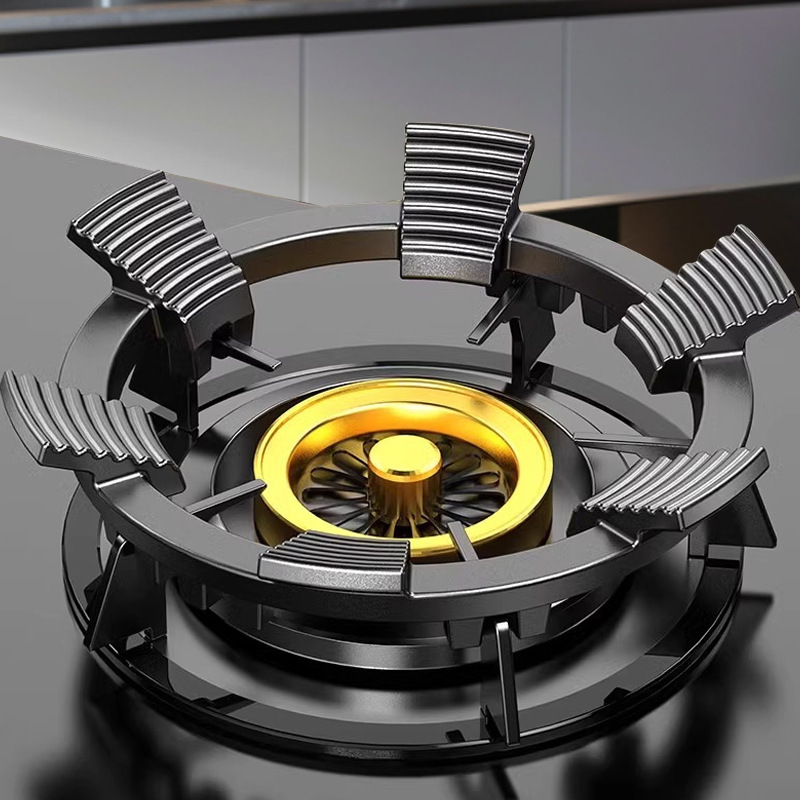 ガスストーブスタンド ガスストーブスタンド キッチンストーブ滑り止め中華鍋ポットラック収納ユニバーサルストーブラック|undefined