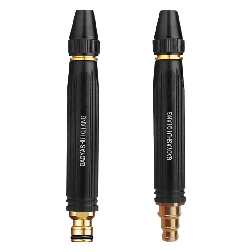 Черный King Kong Прямое распыление для мытья автомобилей Водяной пистолет Бытовой сад Сплав высокого давления Сопло для водяного пистолета Медное покрытие нипппеля Черная головка пистолета