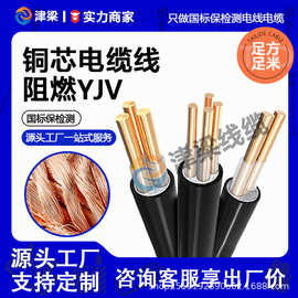 国标YJV绝缘电缆线2/3/4/5芯10/16/25平方电线铜芯插座线YJV电缆