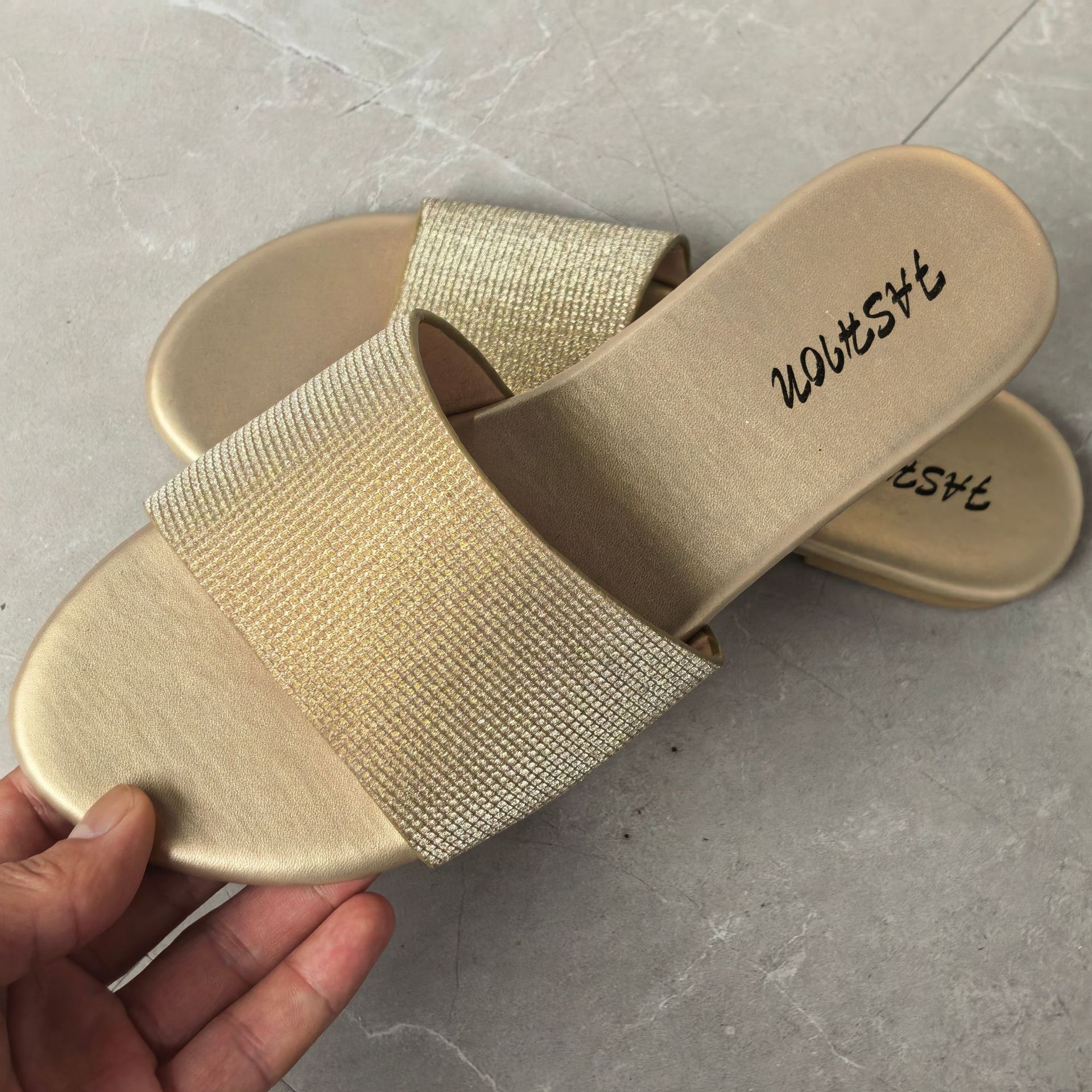 Zapatillas Planas para Mujer de PVC, Antideslizante, Resistente al Desgaste, para Uso Casual