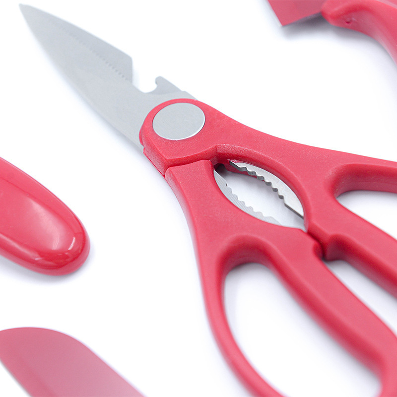 Cuchillo de cocina de cinco piezas conjunto de mango PP cuchillo de acero inoxidable cortadora de cuchillo de cocina con planador de melón combinación de cuchillo de regalo en stock