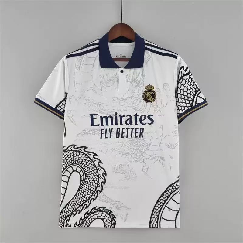 热门2425皇马球衣2223主客场特别版短袖训练服足球服龙年版足球服|undefined