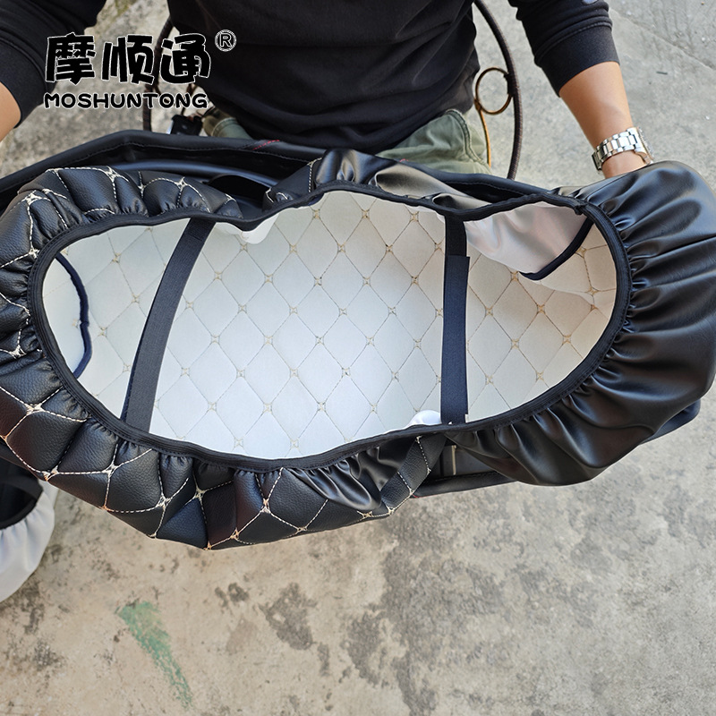 For Haojue AFR125 Motorcycle Sunscreen Waterproof Cushion Cover HJ125T-27 Thickened Leather Heat Insulation Seat Cover