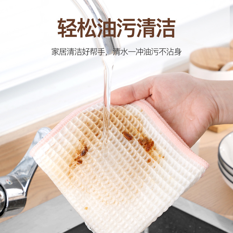 雑巾皿洗い布吸水家庭用キッチンワッフルタオルはストラップ付きで清潔にしてタオルを吸水する|undefined