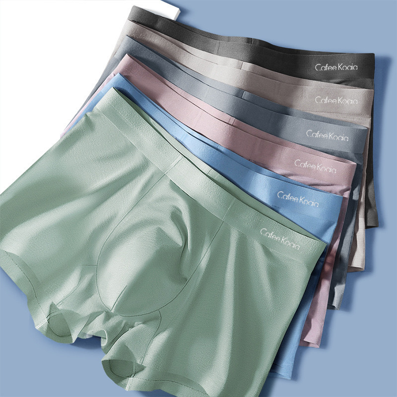 Seamless Men's Underwear, Men's Modal Boxer Briefs, Mid-To-High-End Mid-Waist Pants Manufacturers, Live Broadcast with Supply and Delivery