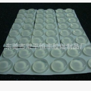 透明硅胶脚垫 圆柱形透明硅胶脚垫 工艺品电器机顶盒自粘硅胶脚垫