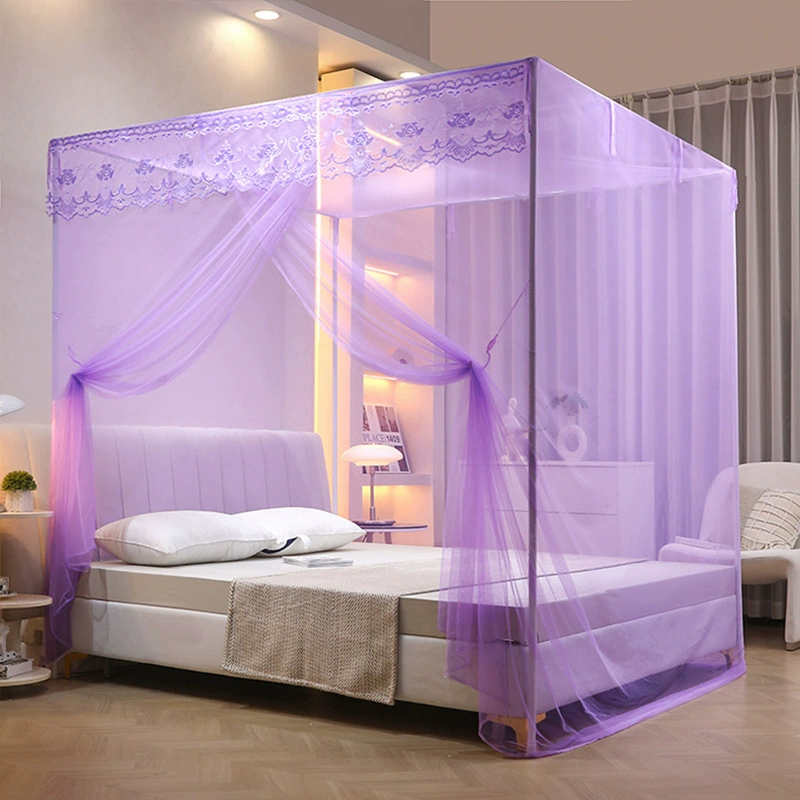 Mosquito net double single household single dormitory underground anti-high-end bracket palace old floor-standing bedroom 2024 new model