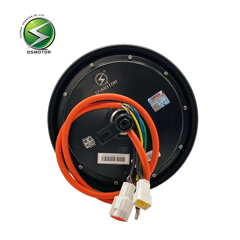 Оптический мотор‑колесо (QSMOTOR) 2000W45H 10″, двойной Холл, дисковый тормоз, 48–72В