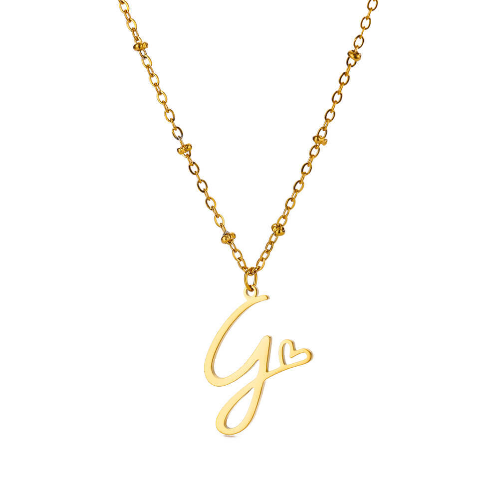 8g Weight 0.03µm-0.05µm Gold Plating Thickness PVD Coated Gold Plating Process Real Gold Plated Plating Material 304 Stainless Steel Pendant Material Pendant Necklace Classification 304 Stainless Steel Chain Material cable chain Chain Type 1 Piece Quantity Holiday, Daily Occasion 304 Stainless Steel Material Letter, Heart Shape Pattern Unisex Gender IG Style, Sweet Style Waterproof Non Tarnish, Plating, Hollow Out Craft PVD Coated Real Gold Plated Letter Heart Shape 304 Stainless Steel IG Style Sweet Waterproof Non Tarnish 304 Stainless Steel Pendant Necklace 16