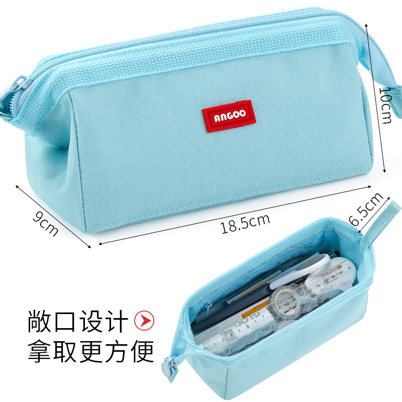 シンプルな大容量鉛筆バッグ 2025 新しい和風高価値学生伸縮窓鉛筆文具箱卸売
