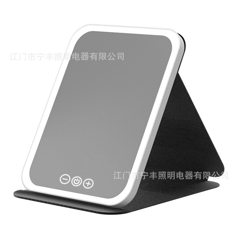 化粧鏡ランプ付きled携帯デスクトップは学生寮の家庭用鏡pu皮革鏡メーカー直販が可能です。