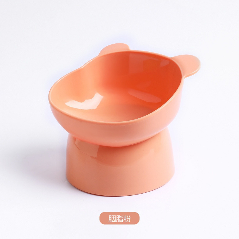 Comedero de plástico de gran capacidad y boca ancha para gatos y perros con boca inclinada para proteger las vértebras cervicales, evita que se vuelque, comedero para gatos persas.