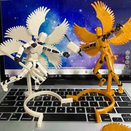 六翼幸人偶带翅膀积木3D打印13关节玩具全多关可动小孩子DIY解压