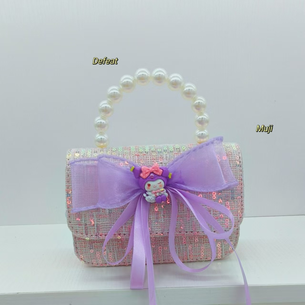 Melody Pearl bolso de princesa, bolso de accesorios, bolso de arco, bolso de cadena, bolso de Año Nuevo