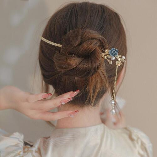 Ancient style hairpin, cold style hairpin, fringed hairpin, Hanfu headdress, new Chinese style hairpin, temperament updo hair accessory
