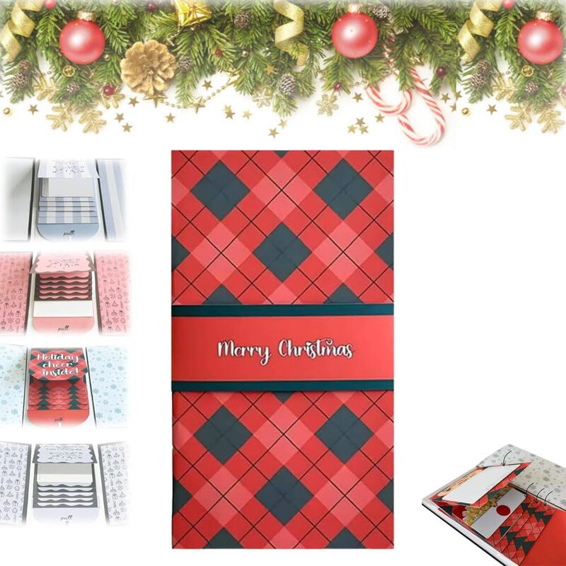 Waterfall Christmas Gift Card Booklet 瀑布圣诞礼品卡册钱卡套|undefined