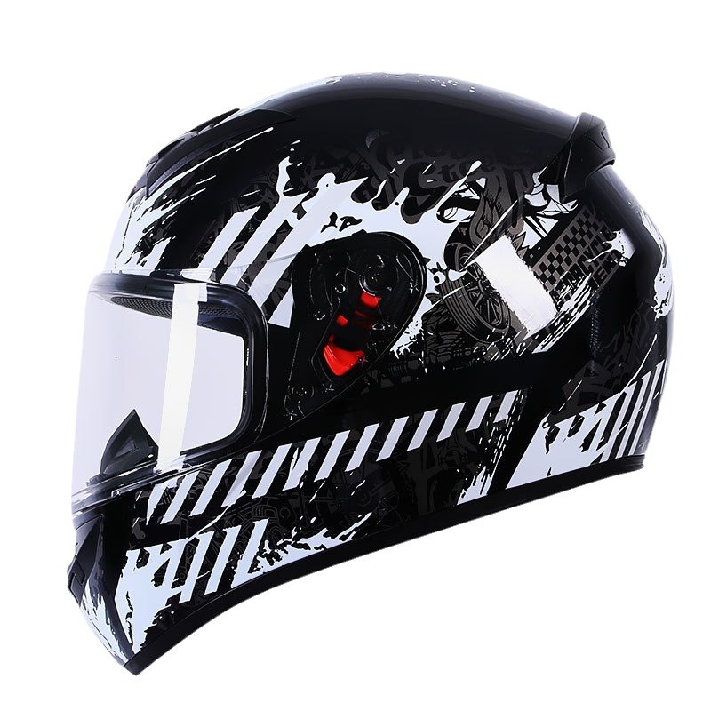 Anti-niebla cubierta completa casco de la motocicleta eléctrica de la motocicleta casco completo cuatro estaciones Otoño e Invierno casco coche eléctrico hombres y mujeres pedal