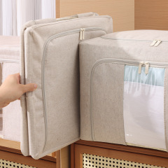 楼兰100升衣服收纳箱加厚pp板5.0钢架可水洗整理师专用衣柜衣橱