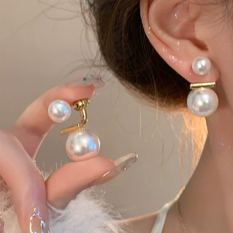 Серебряная игла, универсальные серьги из жемчуга, образец 925 пробы, стиль легкой роскоши, оптовая покупка