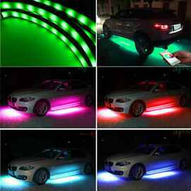 1套 如图片色 LED+硅胶 2* 90CM +2*120CM 汽车 LED底盘灯   APP