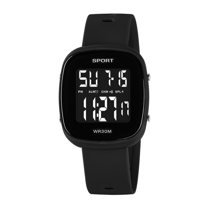 Ventas calientes multifuncionales al aire libre nocturna relojes electrónicos relojes electrónicos de estudiantes de secundaria al por mayor