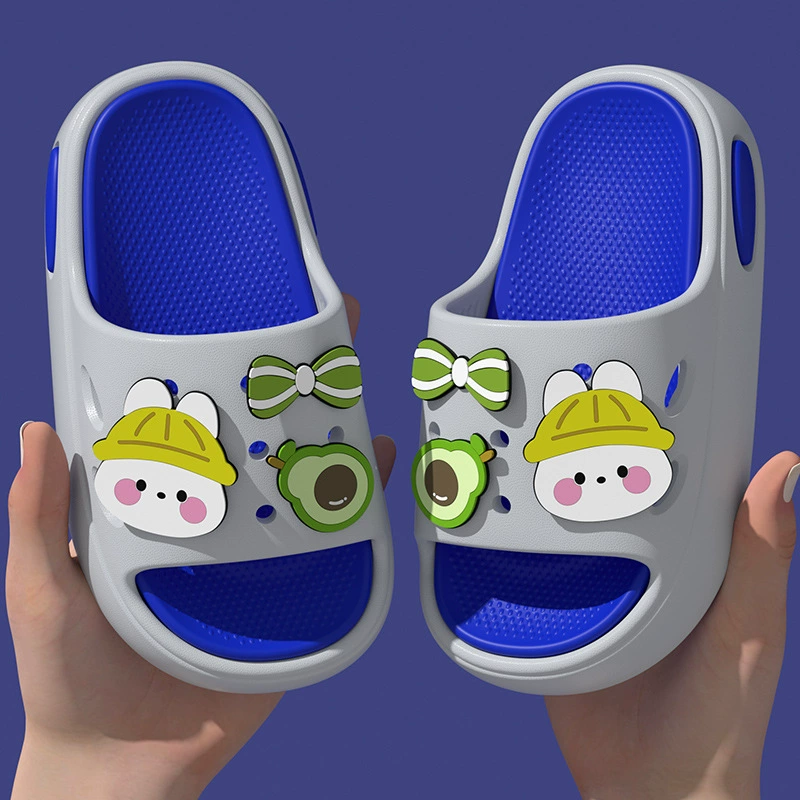 Симпатичные мультяшные детские тапочки для девочек в летнем помещении