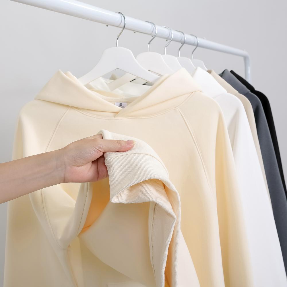 600g fleece-forrado super pesado sal serie estilo perezoso suéter con capucha oversize Batwing manga Sudadera con capucha al por mayor