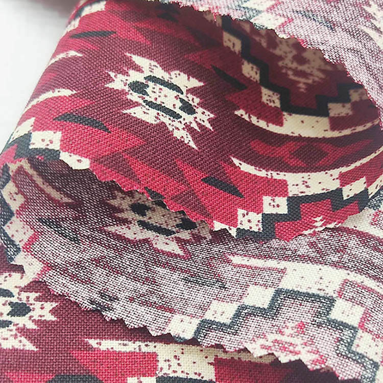 Nuevo diseño floral impresión activa 100% algodón impresión tela de ropa de lona image 3