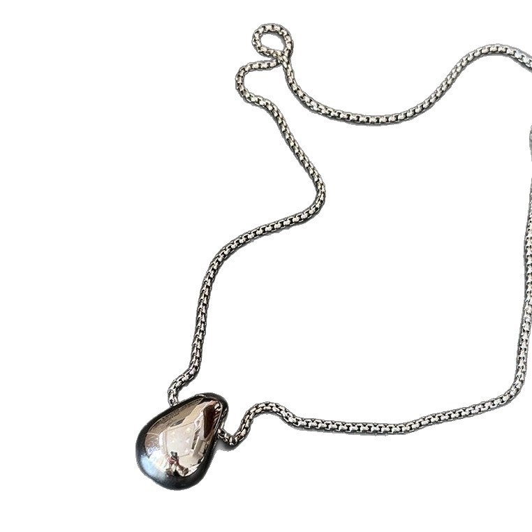 Collier pendentif goutte d'eau minimaliste pour femme, automne-hiver, style simple et élégant, long et décontracté._voghion.com