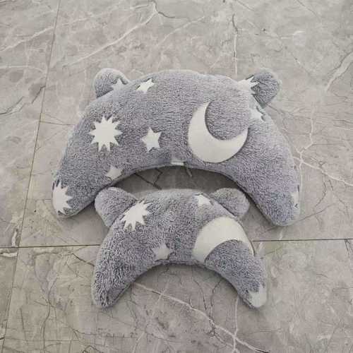 Dog Bed Pillow Cervical Support Pet Moon-Shaped Cushion Pet Napkin Pillow Glow-in-the-Dark Cat Pillow Pet U-Shaped Pillow