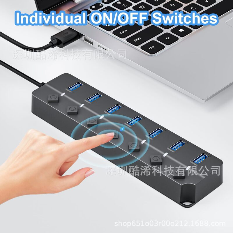 Usb3.0 Hub Usbhub Docking Station Plug-In Desktop Laptop Seven-Port Multi-Interface Splitter Usb3.0 Hub Usbhub Docking Station Plug-In Desktop Laptop Seven-Port Multi-Interface Splitter