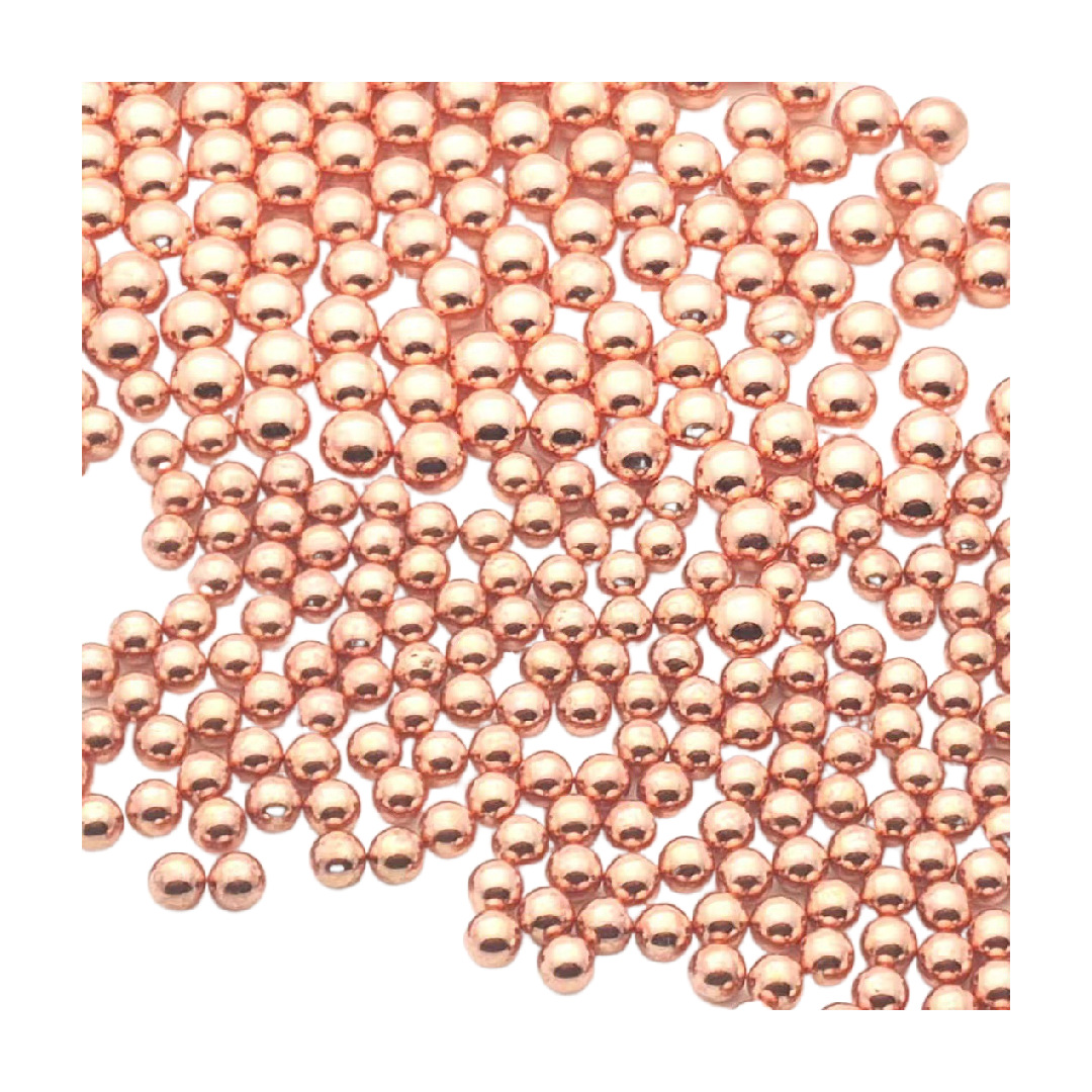 供应6mm负公差线管实心表面红色钢球电镀红铜钢珠