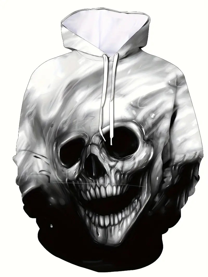 Men's 3d Digital Printed Diablo Hoodie Long Sleeve Pullover Top_voghion.com