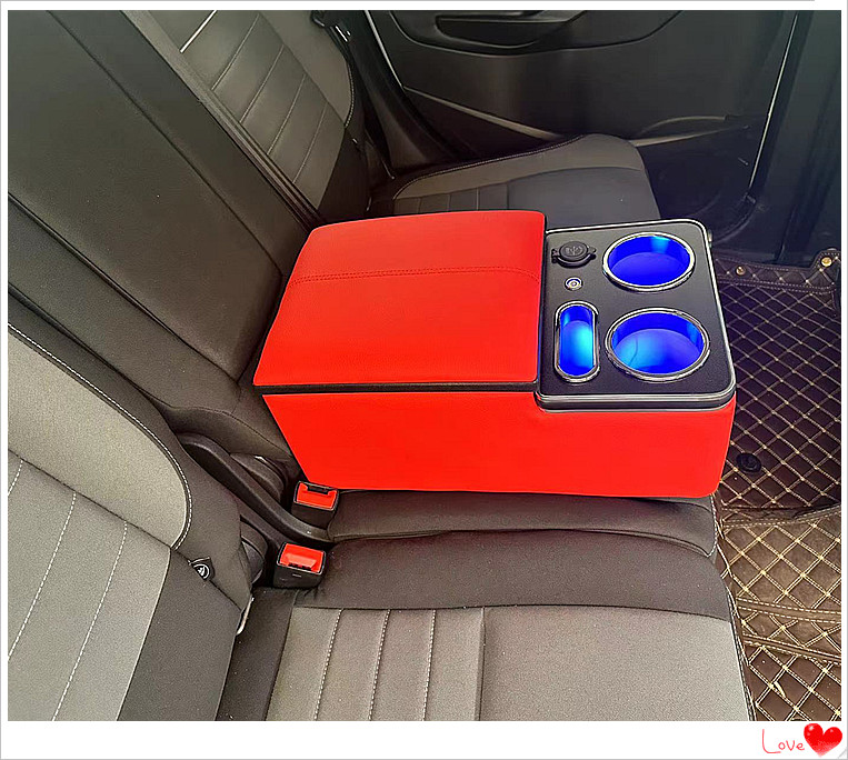 Car Universal Rear Armrest Box, Car Rear Seat Armrest, Second Row Middle Storage Box Interior Modification