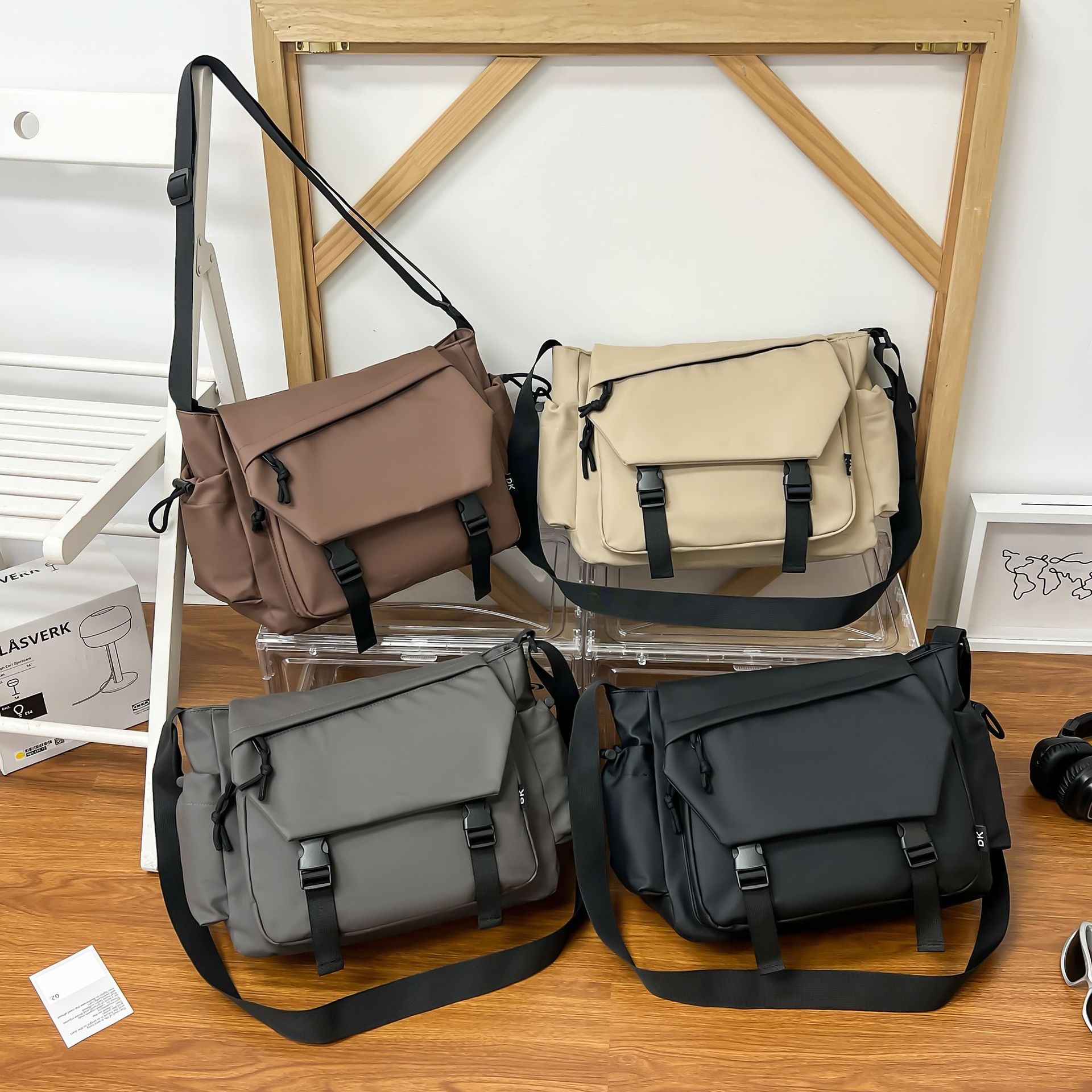 男女通用斜挎包休闲包男包女包男士挎包尼龙大容量包包