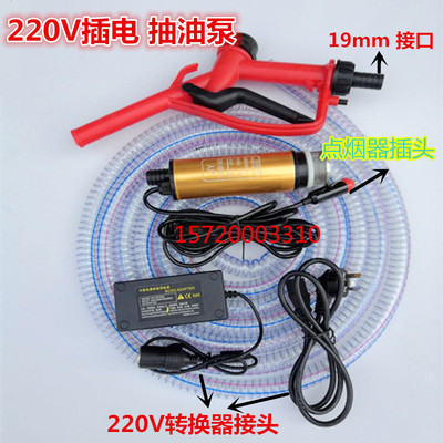 抽油泵柴油12V24V220伏电动小型油泵车载油泵加油机枪抽油